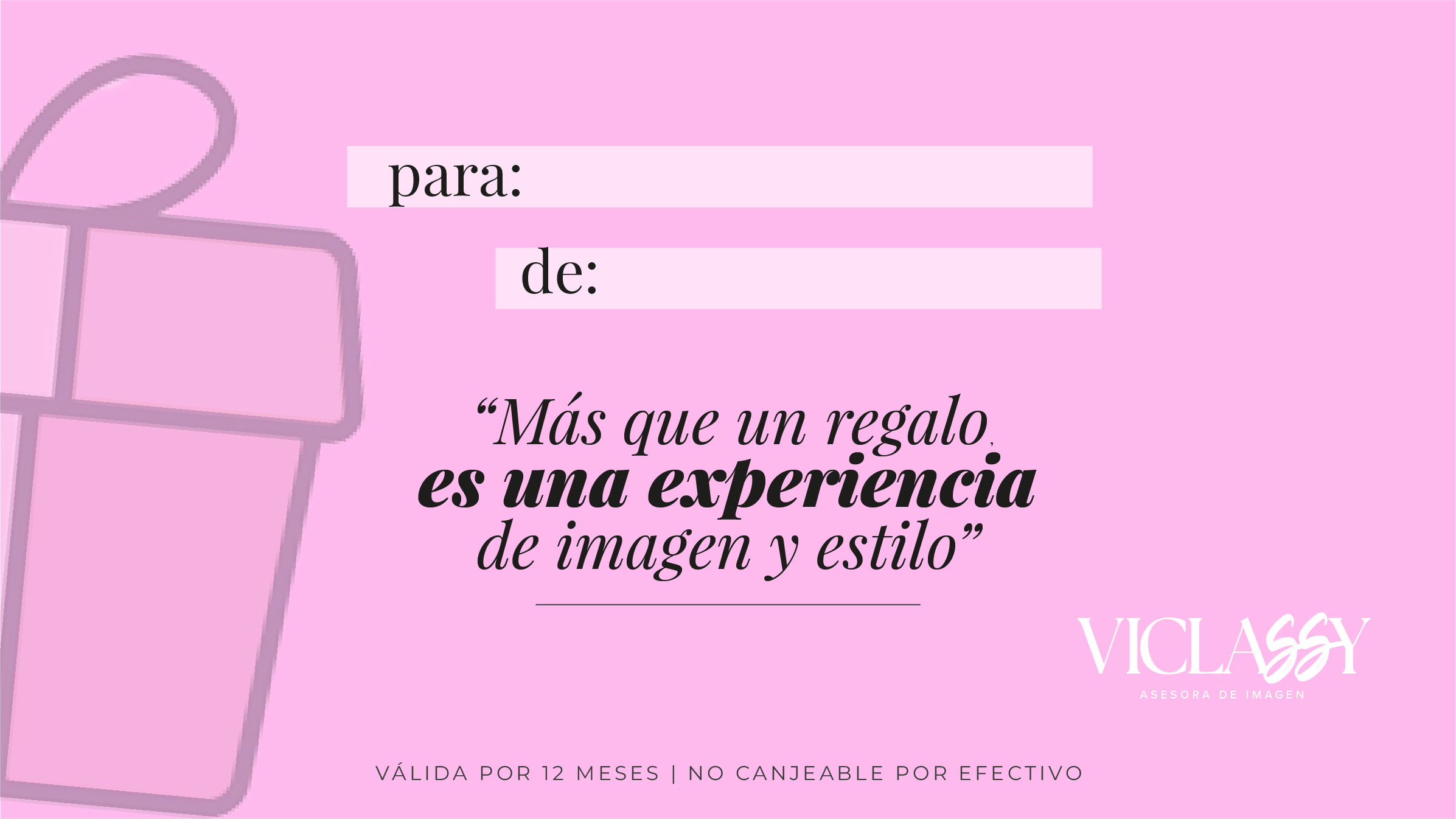 GIFT CARD VICLASSY – Asesoría Glow & Go