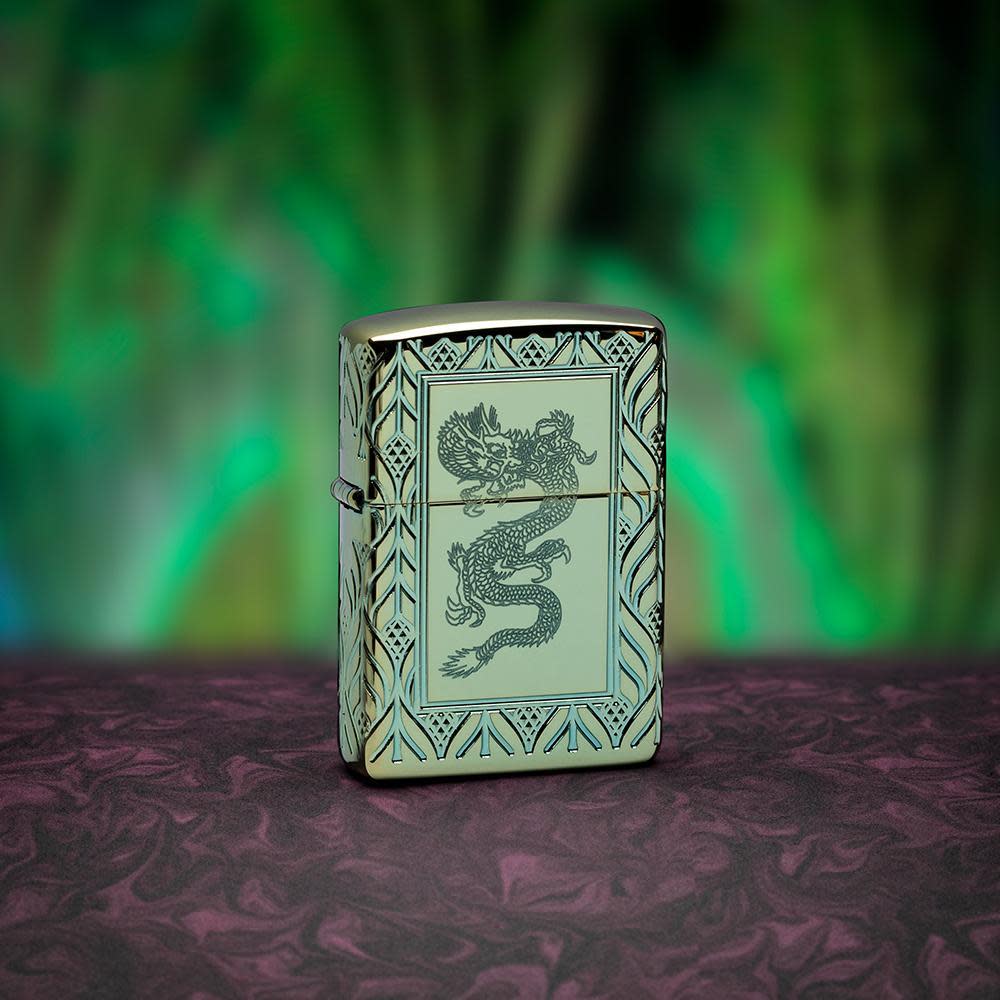 ZIPPO 49054 ARMOR HB GREEN DRAGON