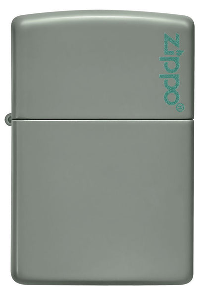 Zippo 49843zl sage green matte zippo log
