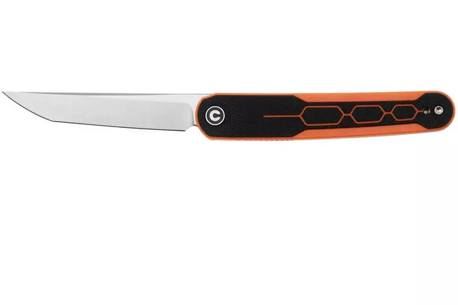 Civivi KwaiQ C23015-2 Satin Nitro-V, Milled Orange Black G10, 