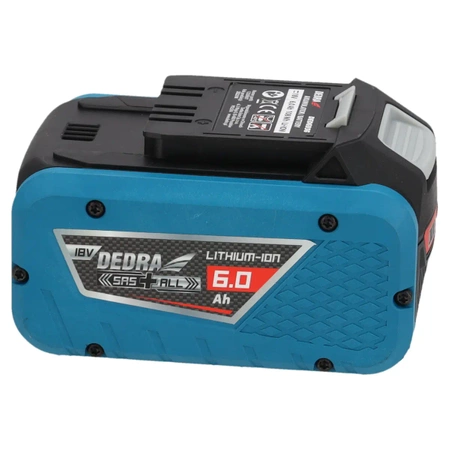 DEDRA įkraunamas akumuliatorius 6,0Ah, 18V Lithium-ion  SAS+ALL 