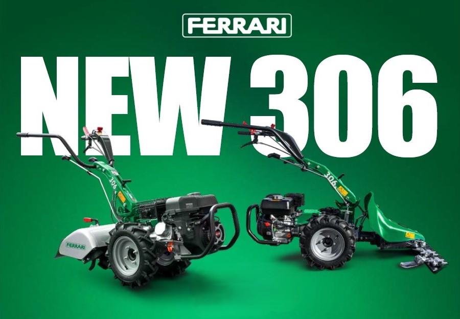 FERRARI motoblokas 306 su žemės dirbimo freza