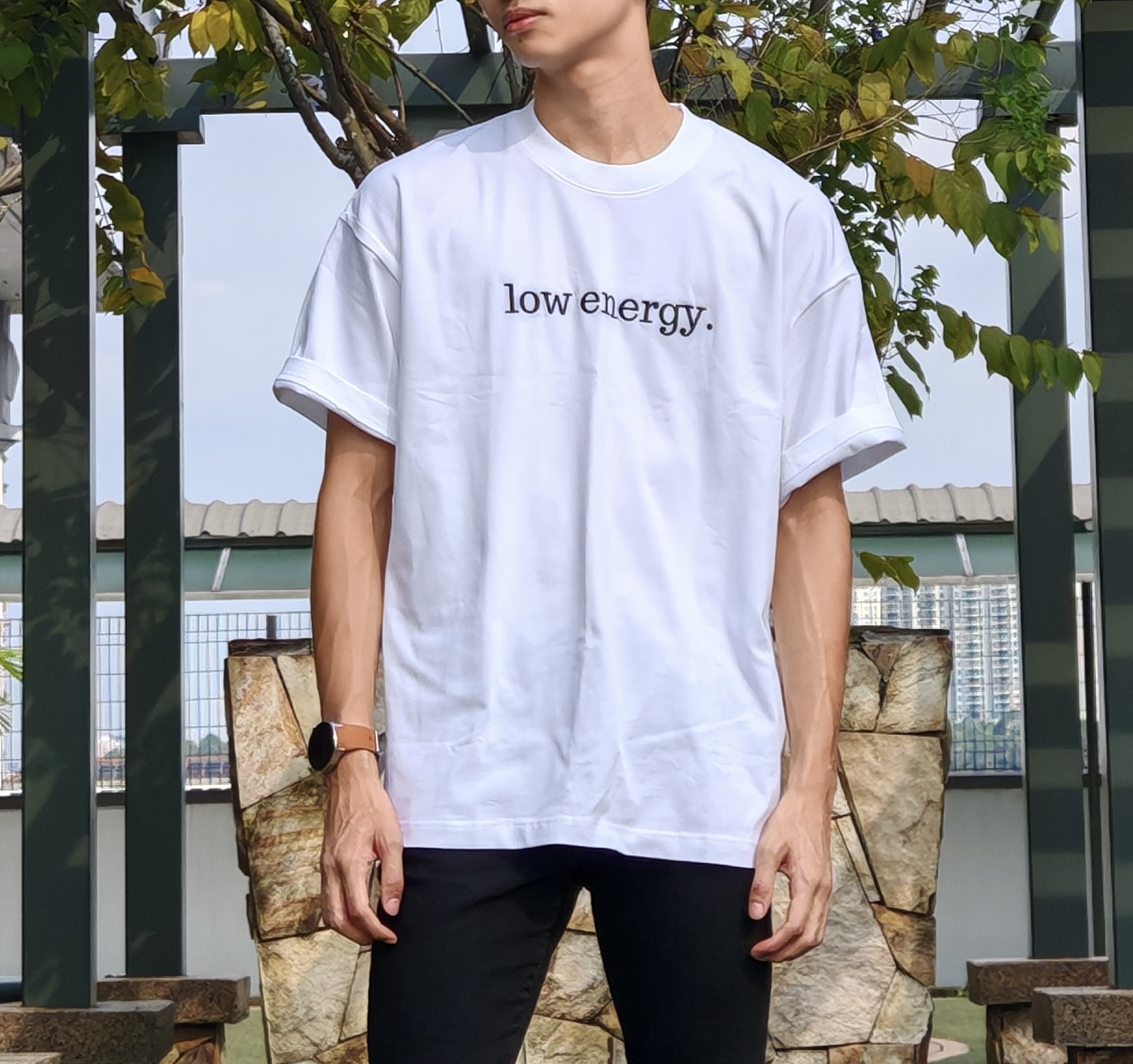 low energy. (white)