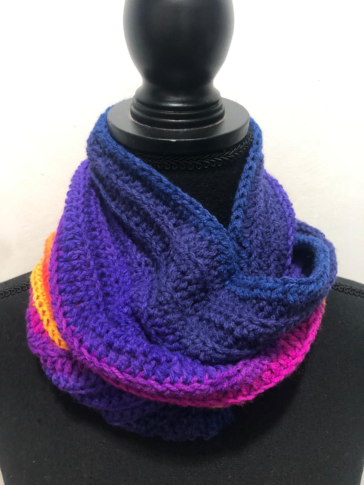 Handmade Knitted Infinity Scarf