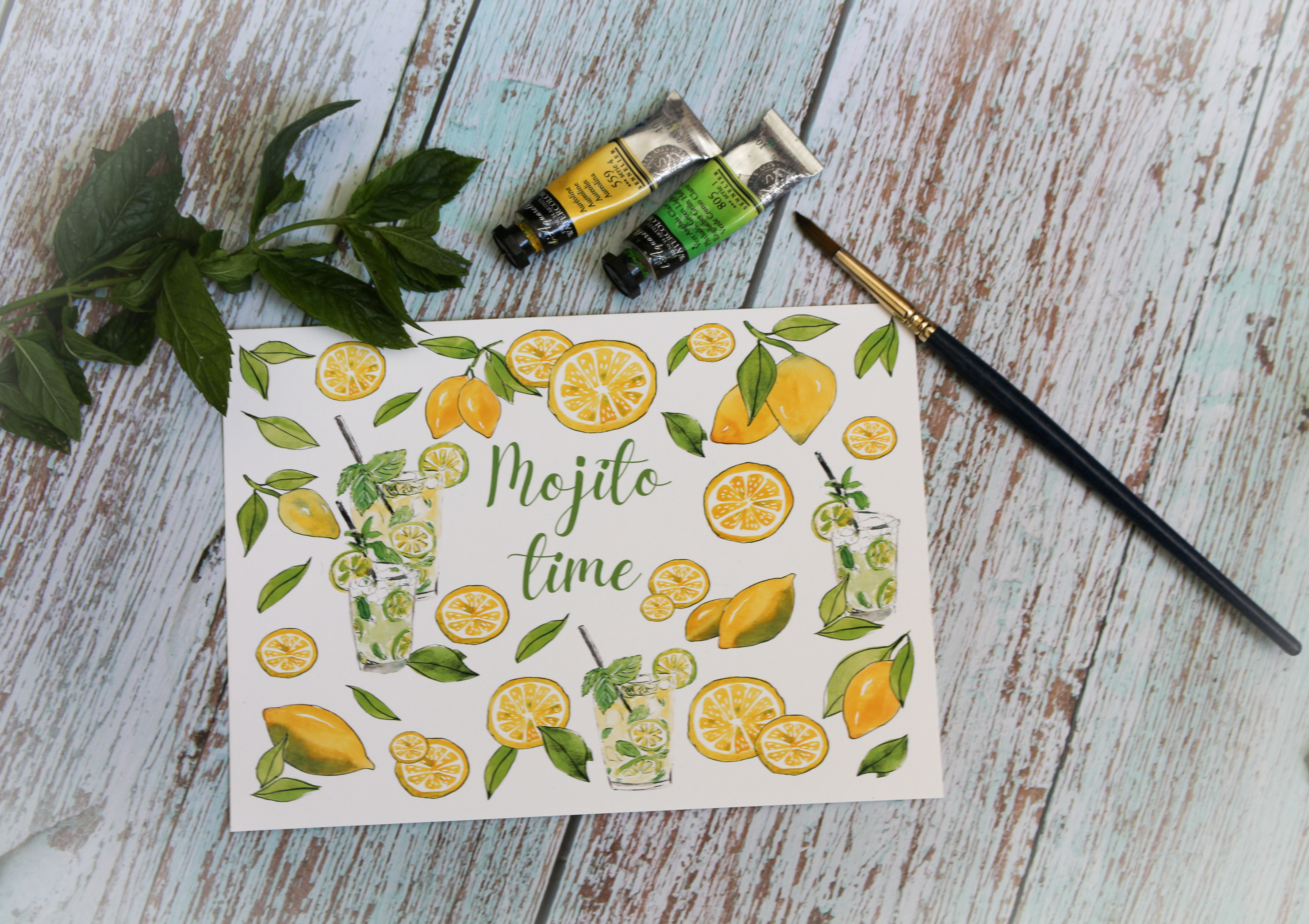 Carte citrons et Mojito
