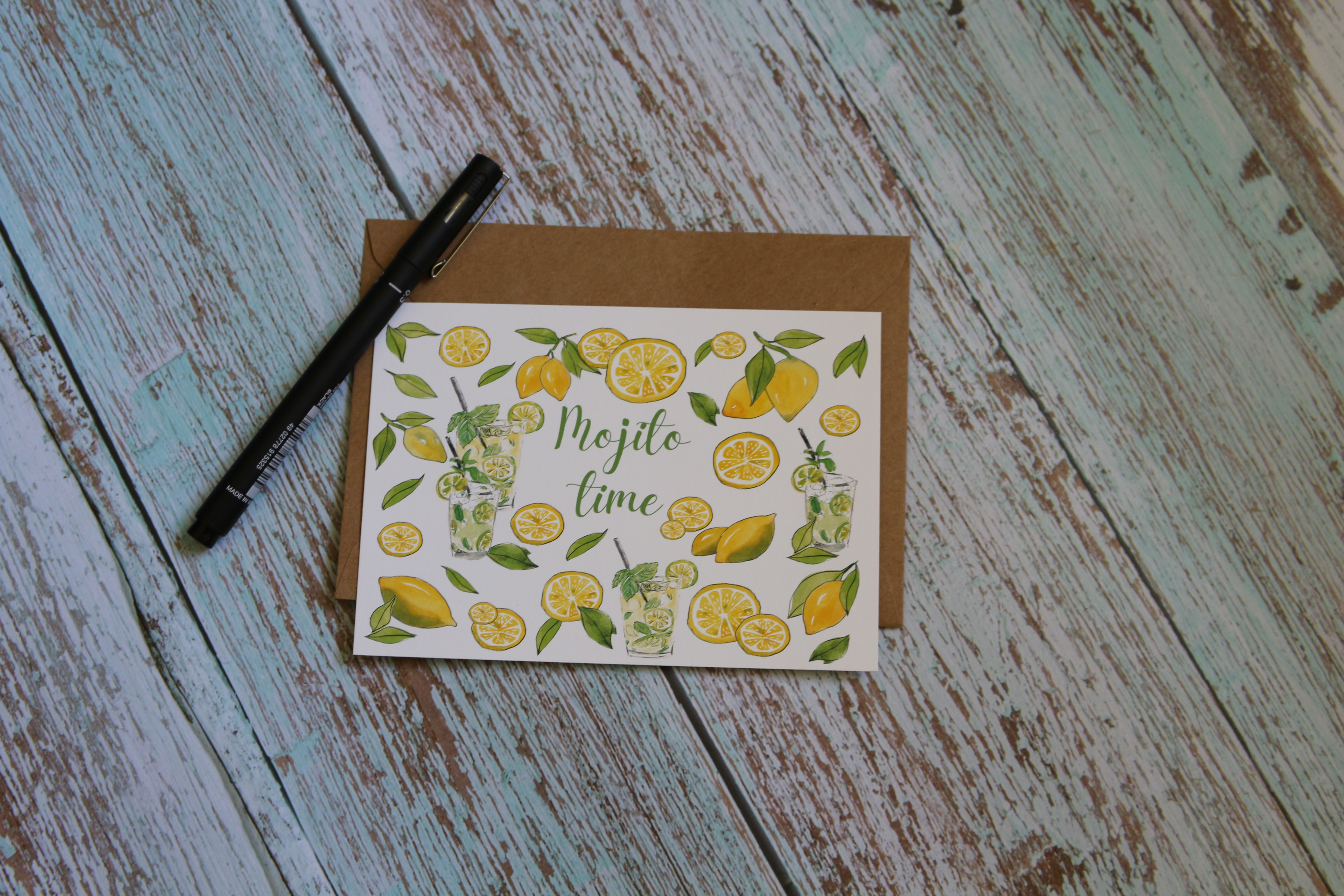 Carte citrons et Mojito
