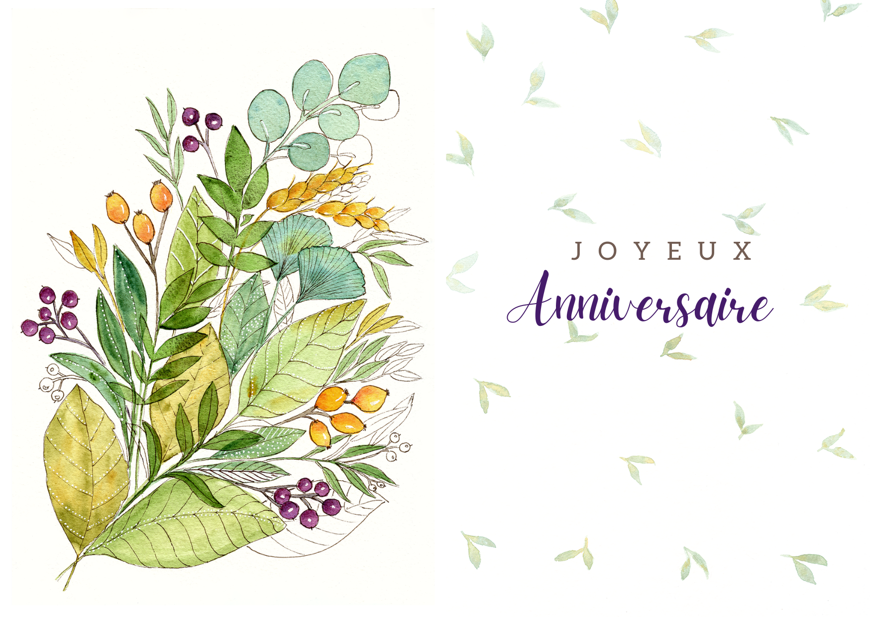 Carte  Joyeux anniversaire