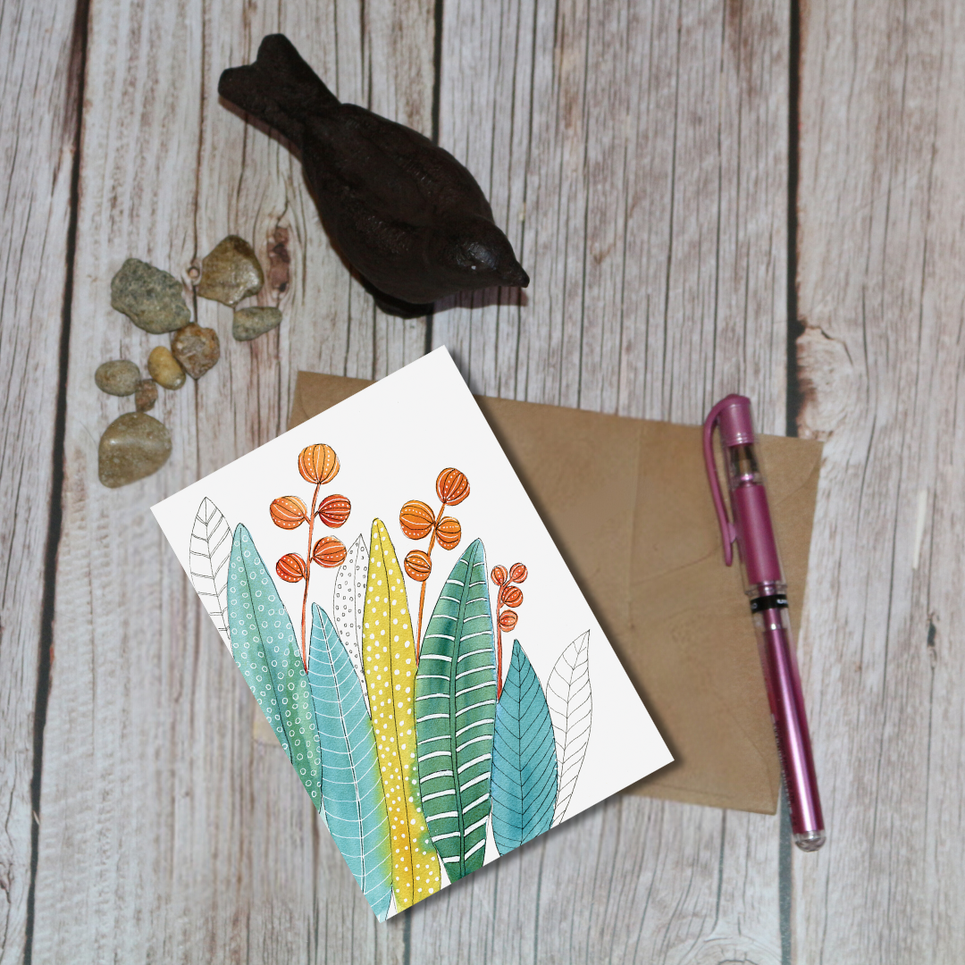 Carte Feuillage moderne