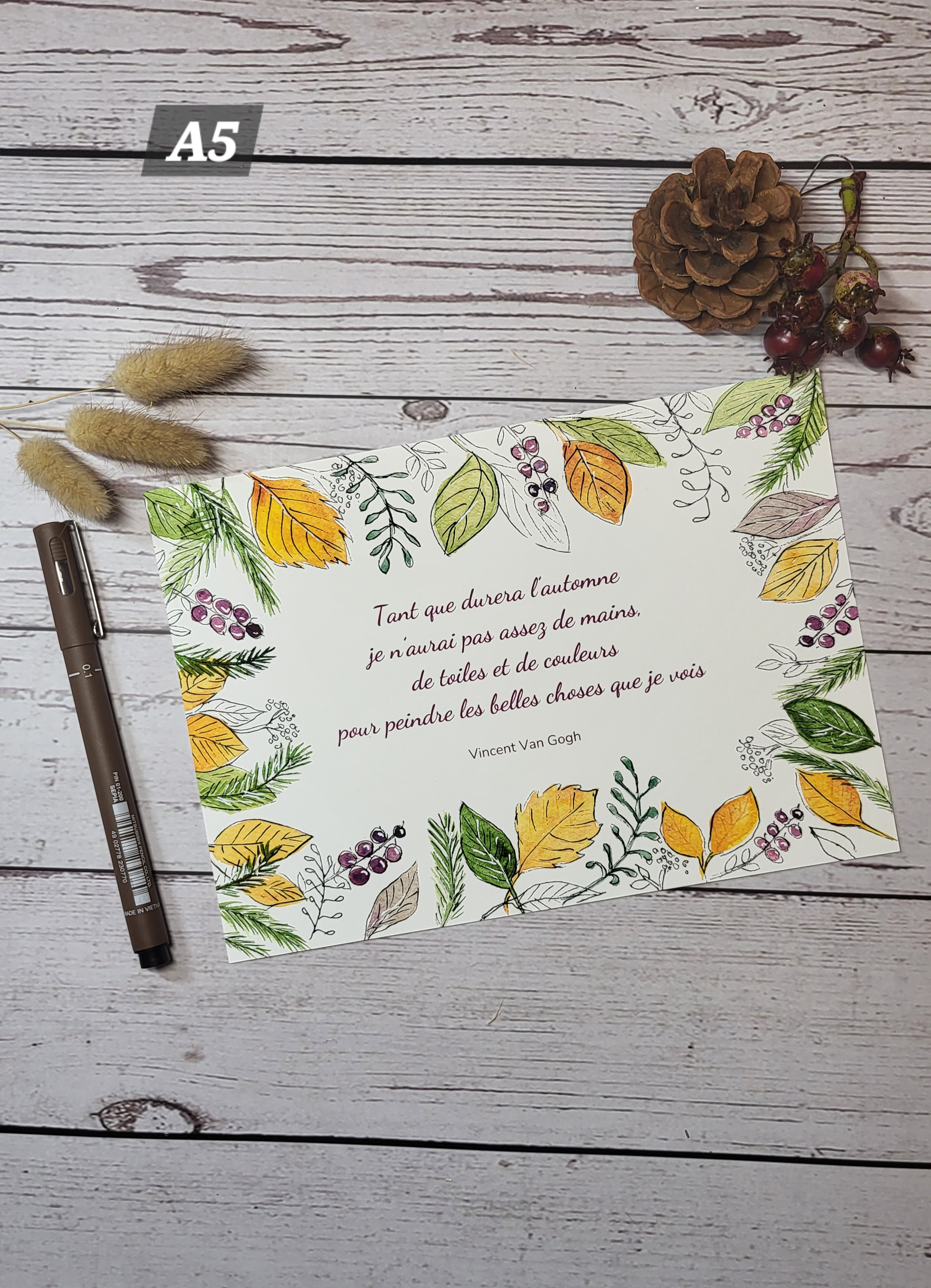 Affiche citation automne