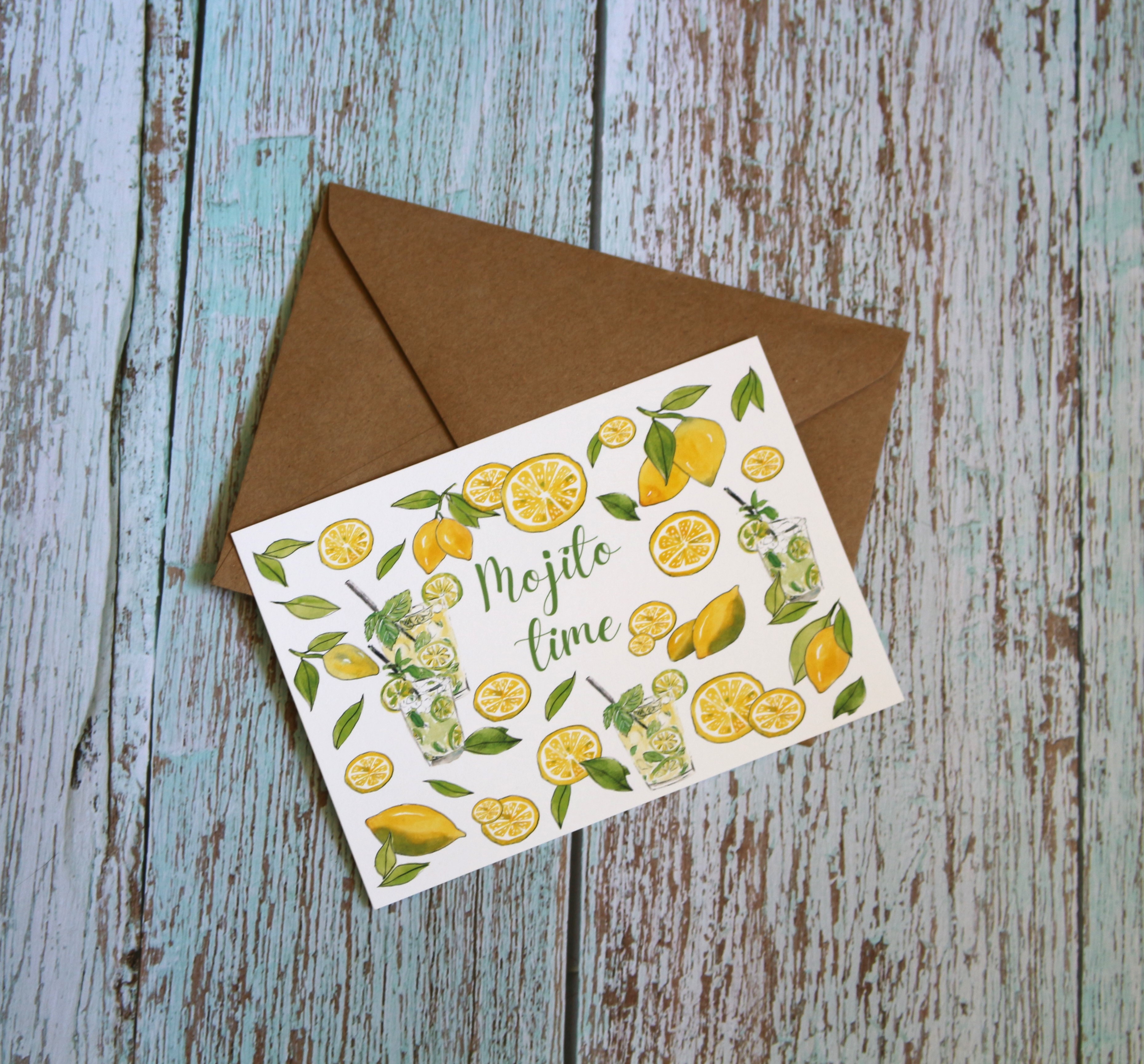 Carte citrons et Mojito