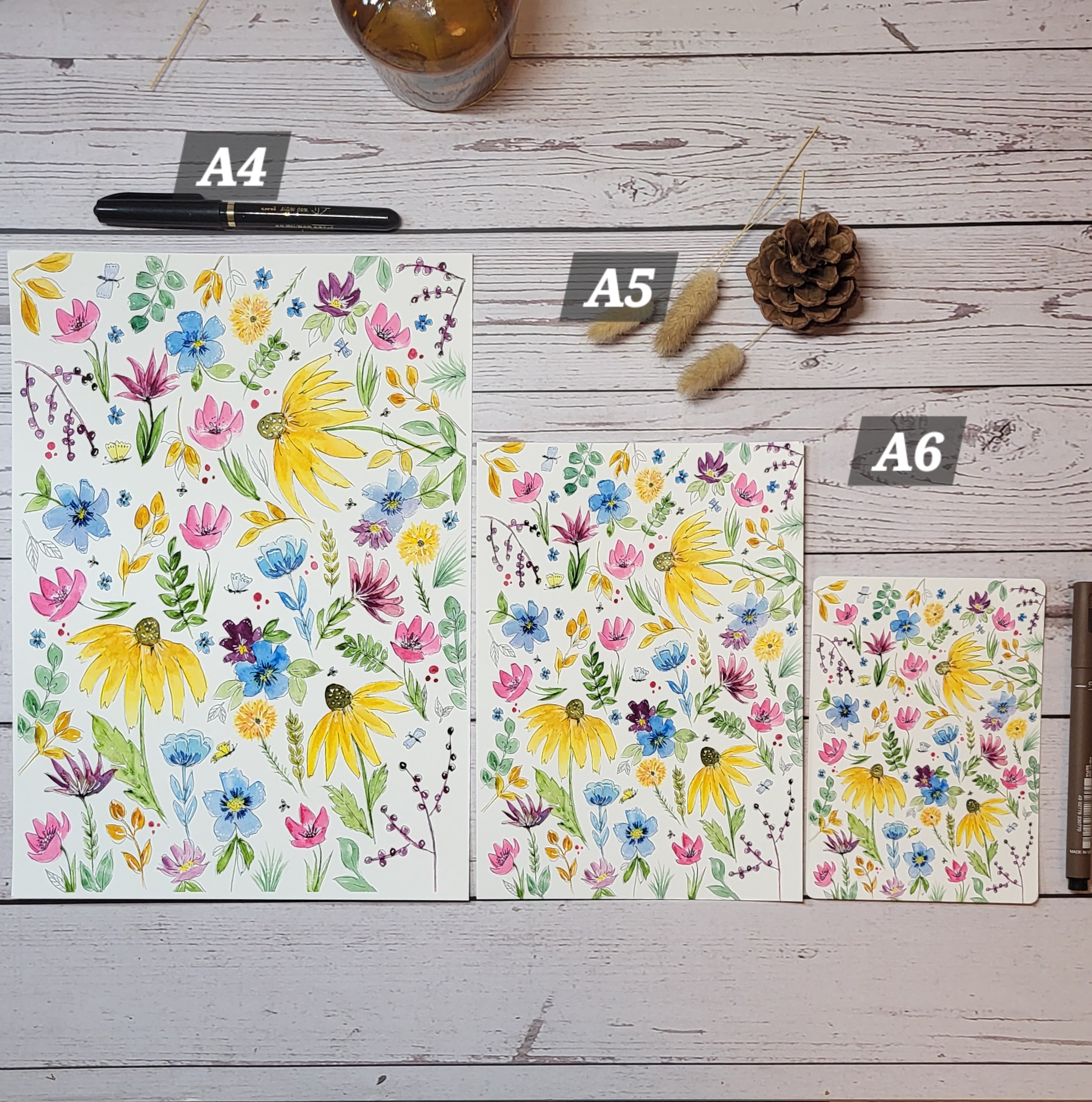 Carte jardin fleuri