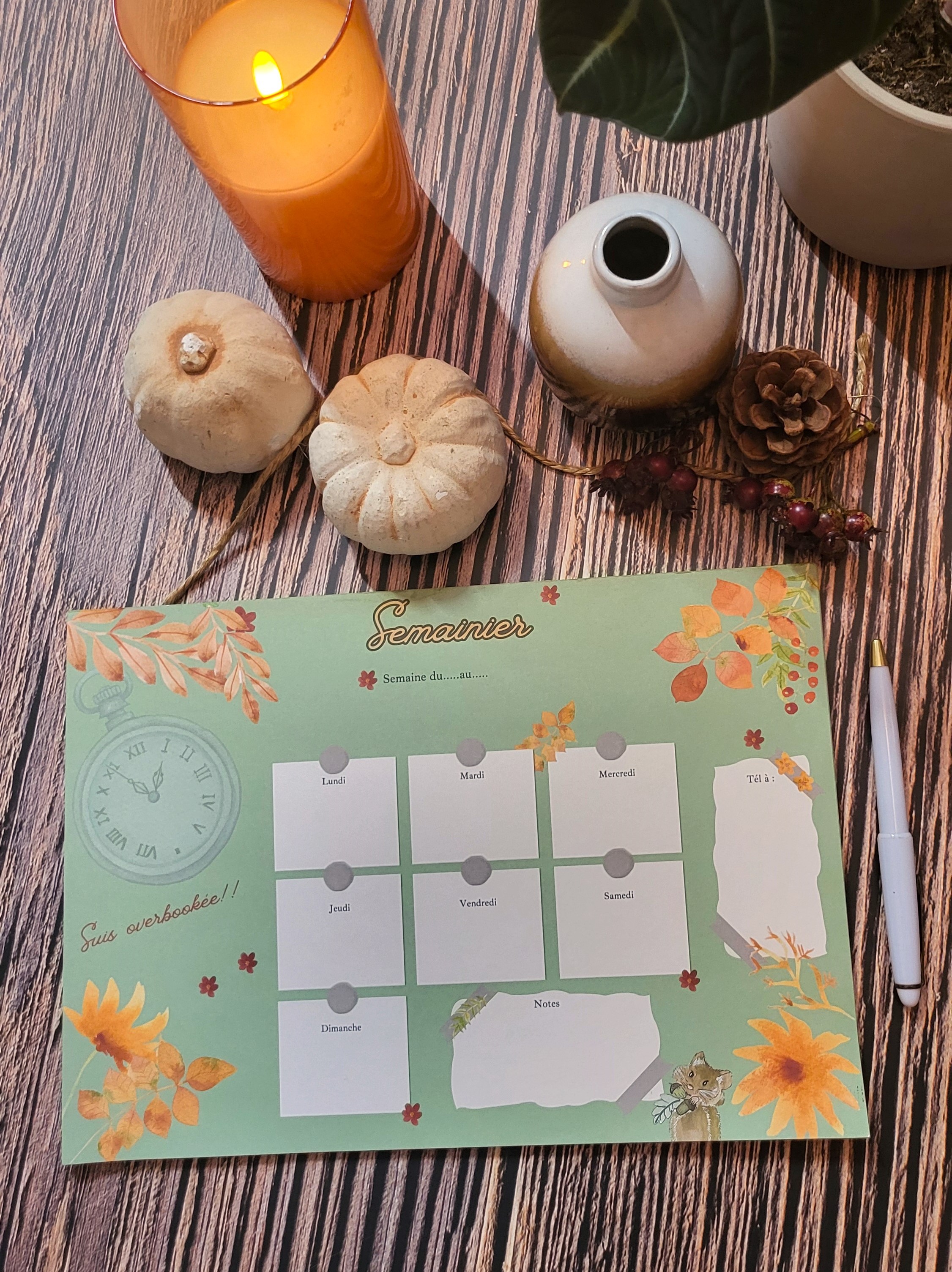 Semainier d'automne