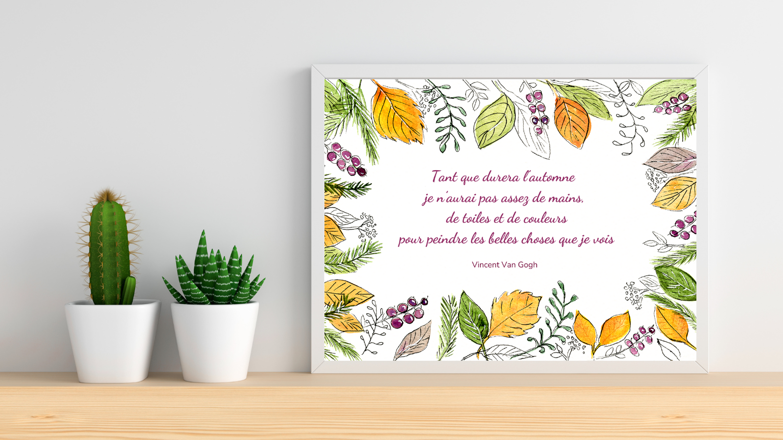 Affiche citation automne