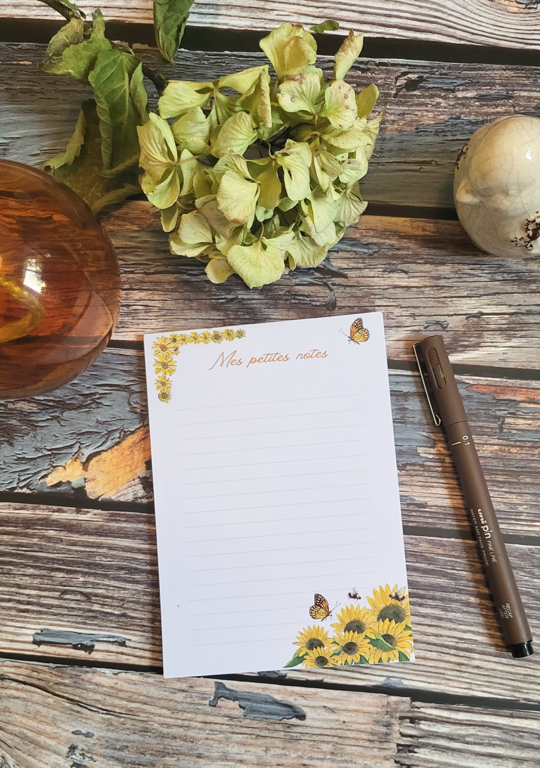 Bloc-notes " Tournesols"