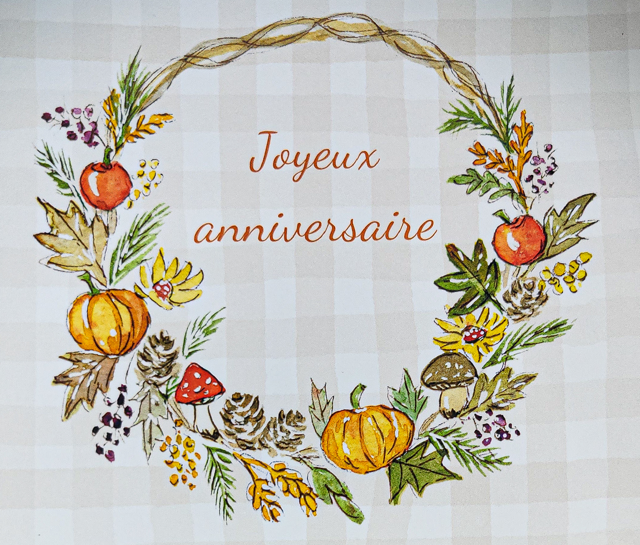 Carte de voeux d'anniversaire