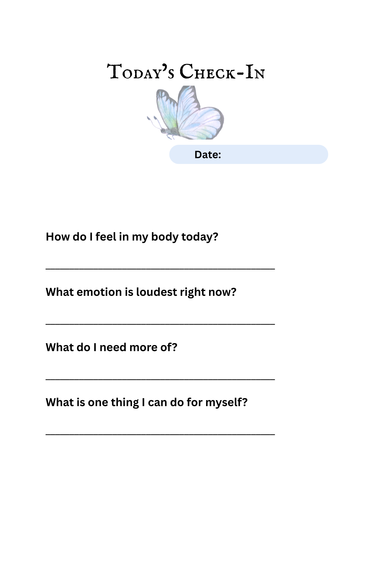 Serenity Pages- The Daily Journal