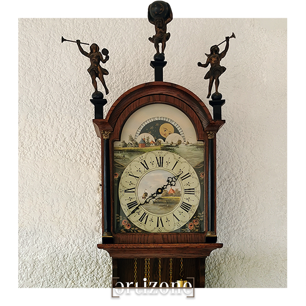 Frisian tail vintage clock