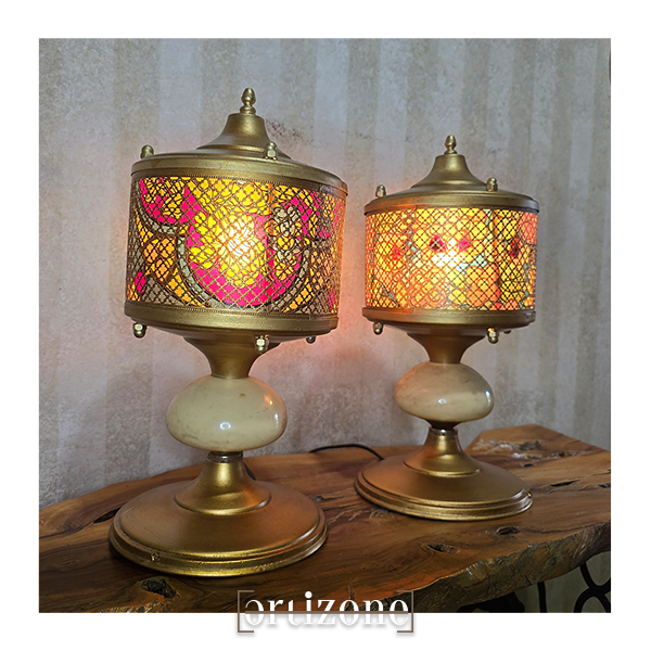 Vintage moroccan style table lamps