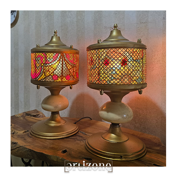 Vintage moroccan style table lamps