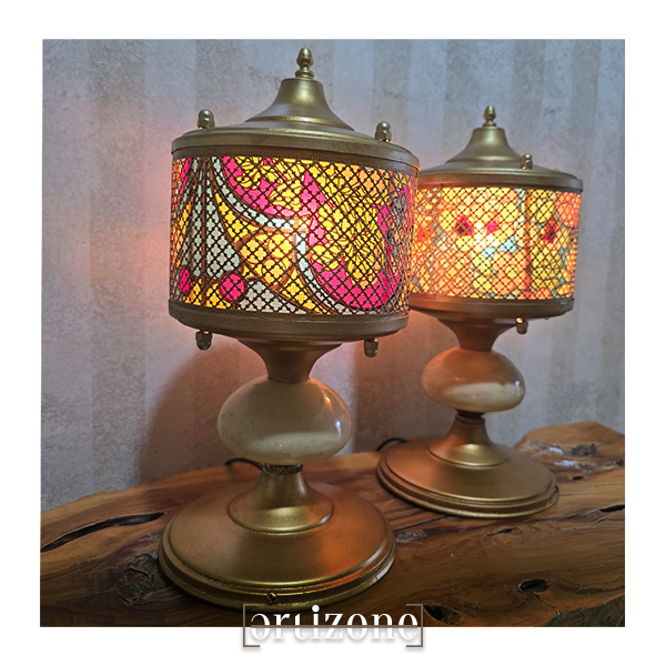 Vintage moroccan style table lamps