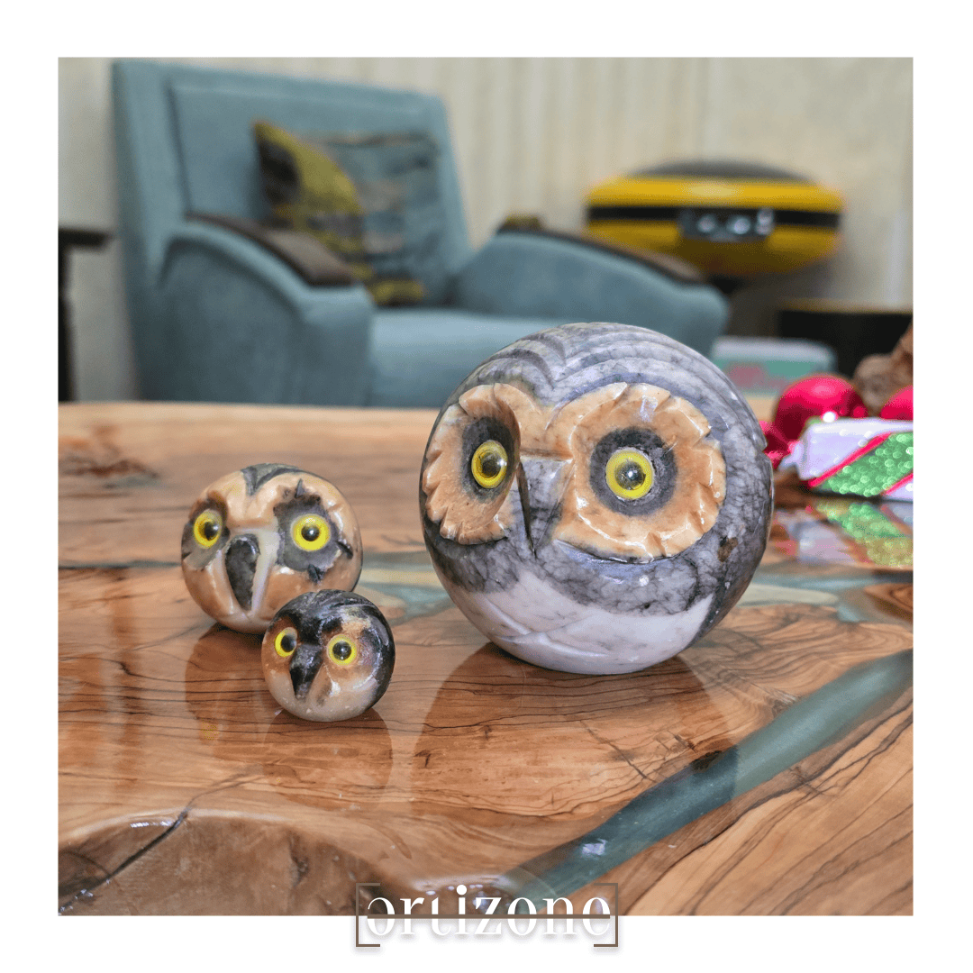 Handcrafted Owl Figurines