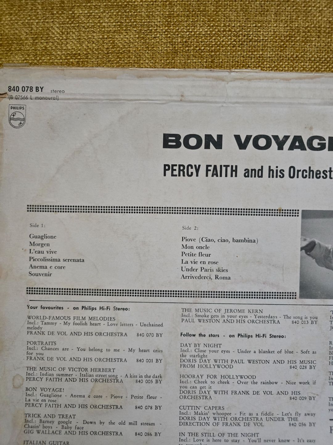 Bon Voyage Vinyl Record