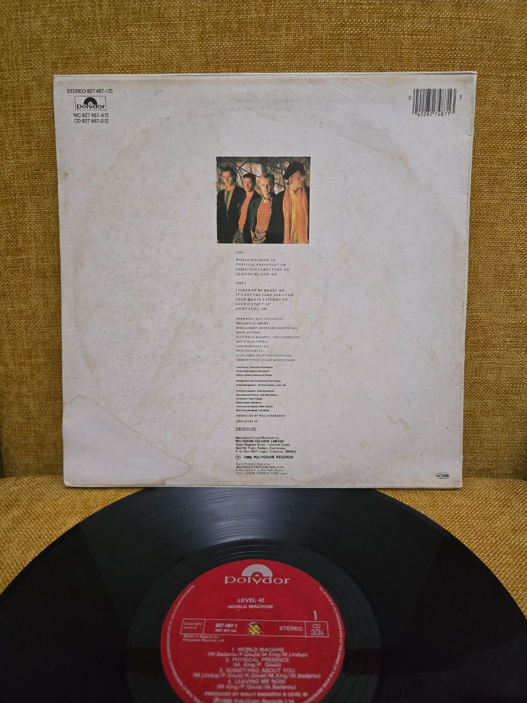 Level 42 world machine Vinyl Record