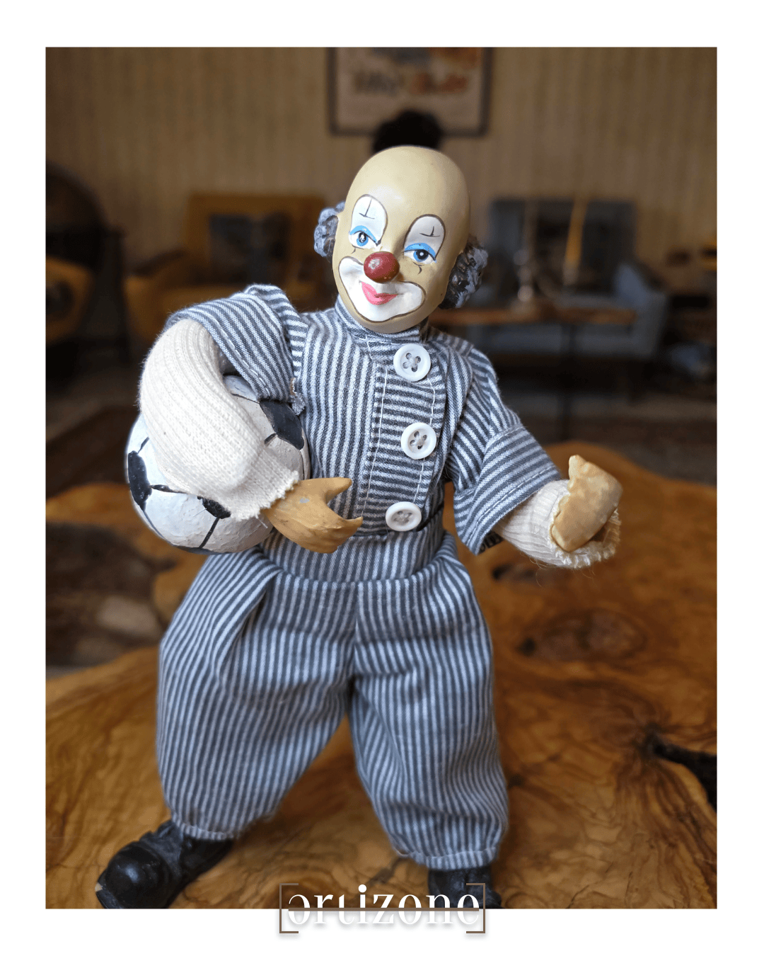 Vintage Porcelain Clown   