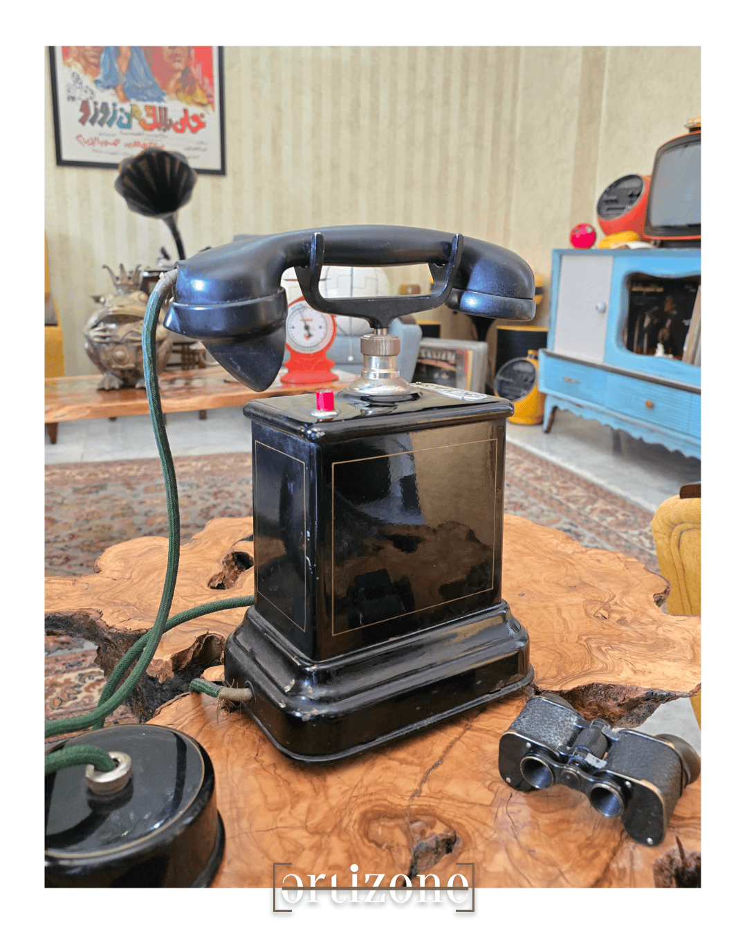 Antique Danish Hand Crank Telephone 