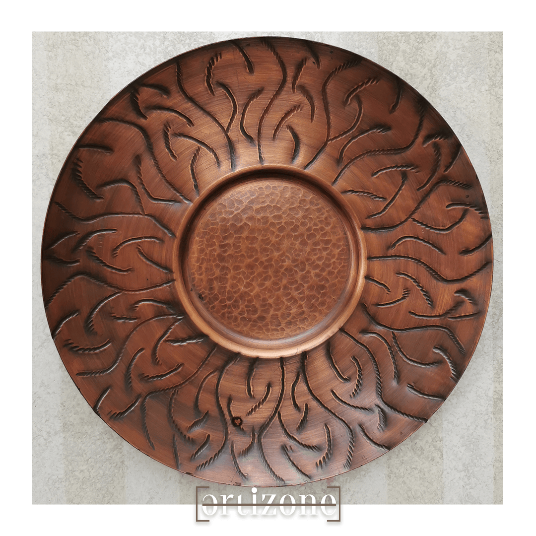 Decorative Red Copper Plate