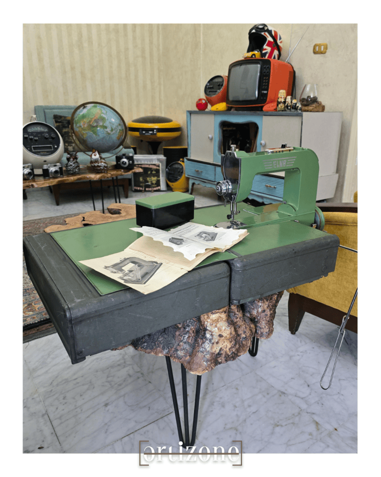 Vintage Elna Military Sewing Machine