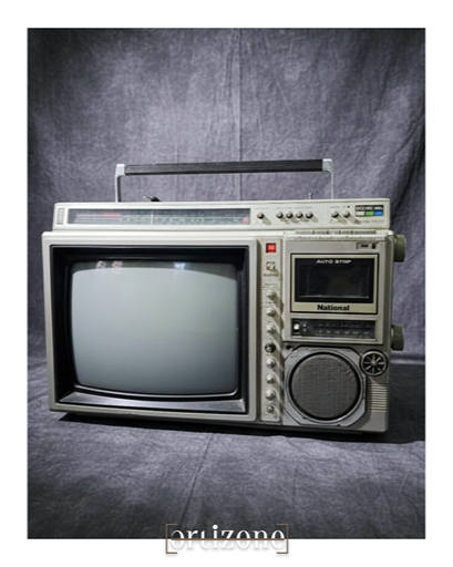 Vintage National TV and Radio Cassette Recorder