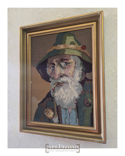 Vintage Framed Needlepoint Art