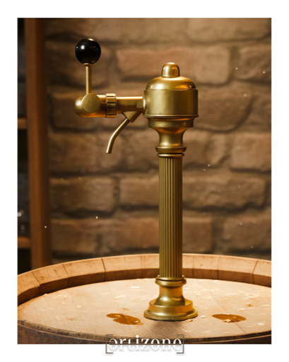 Vintage Brass Draft Beer Dispenser 