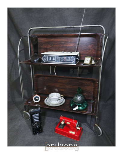 Vintage Rolling Bar Cart