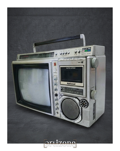 Vintage National TV and Radio Cassette Recorder