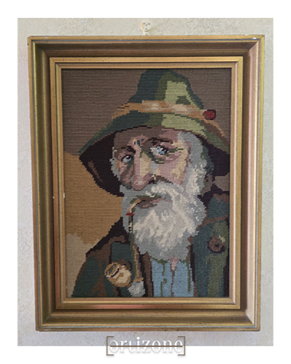 Vintage Framed Needlepoint Art