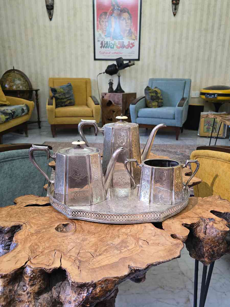 Antique Silver Plated Tea Set