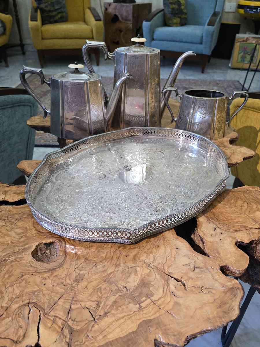 Antique Silver Plated Tea Set
