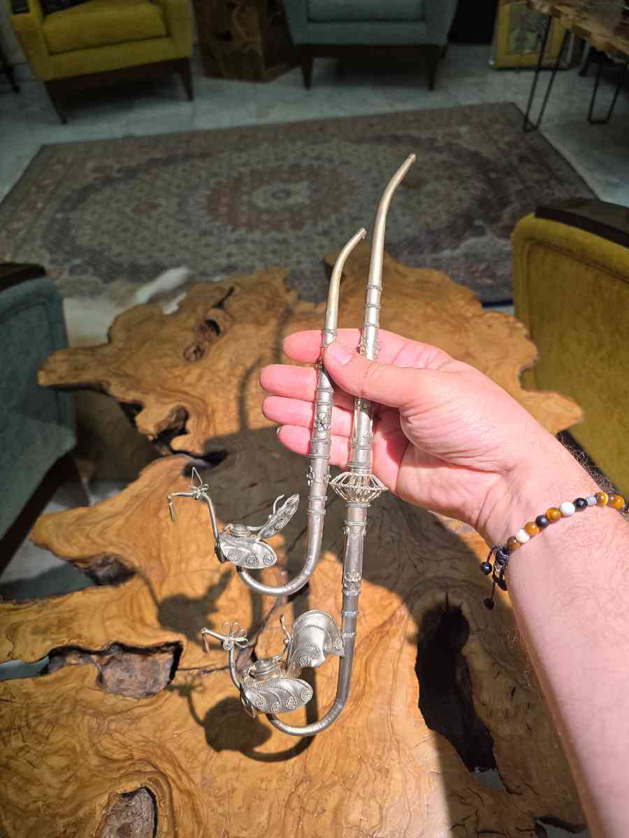Antique Chinese smoking opium pipes