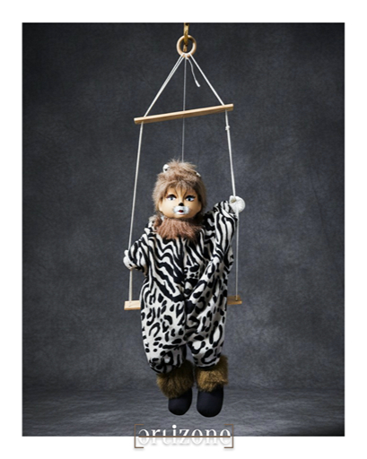 vintage porcelain swinging doll