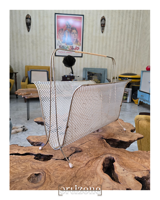 Vintage Metal Magazine Rack