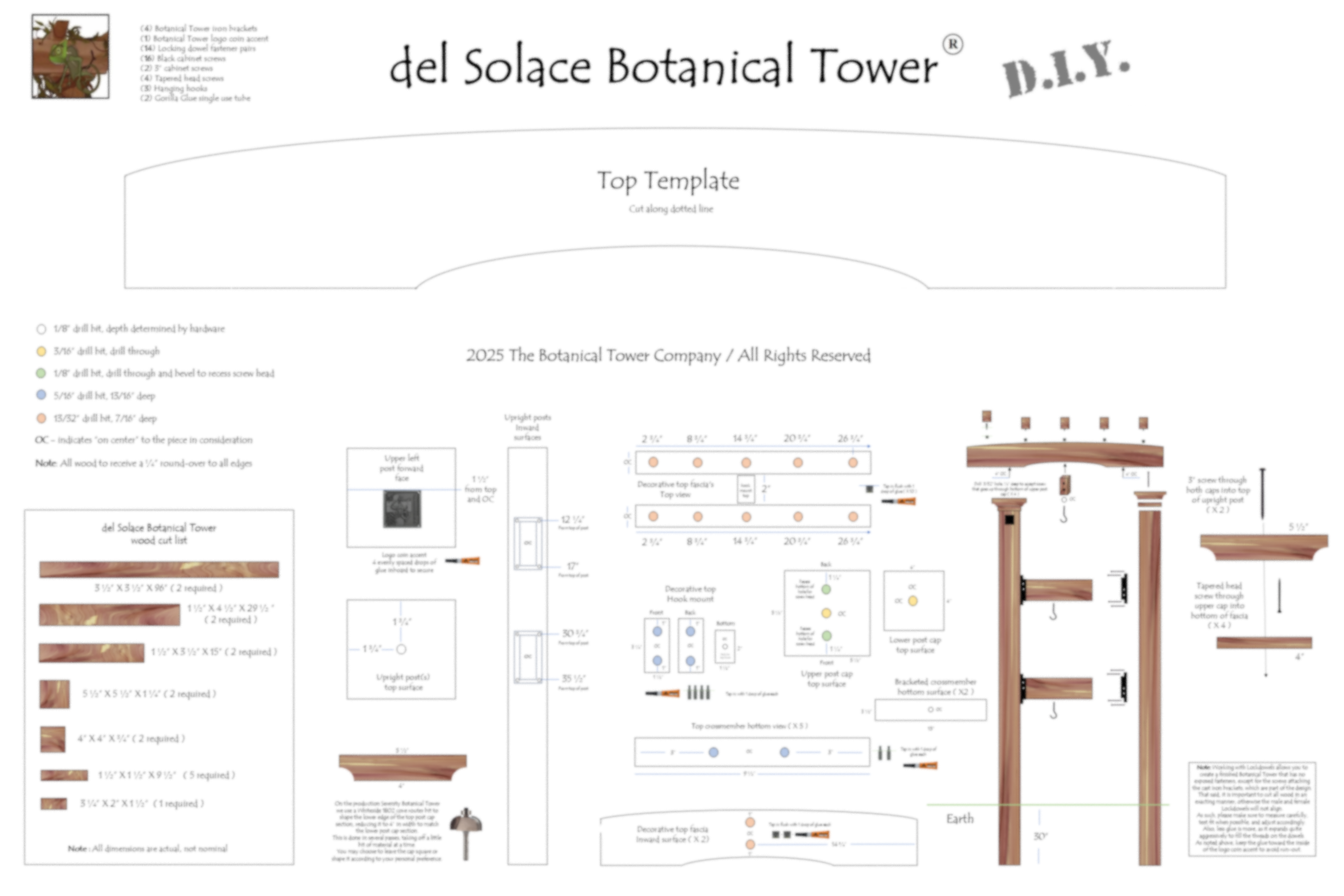 del Solace Botanical Tower DIY Kit