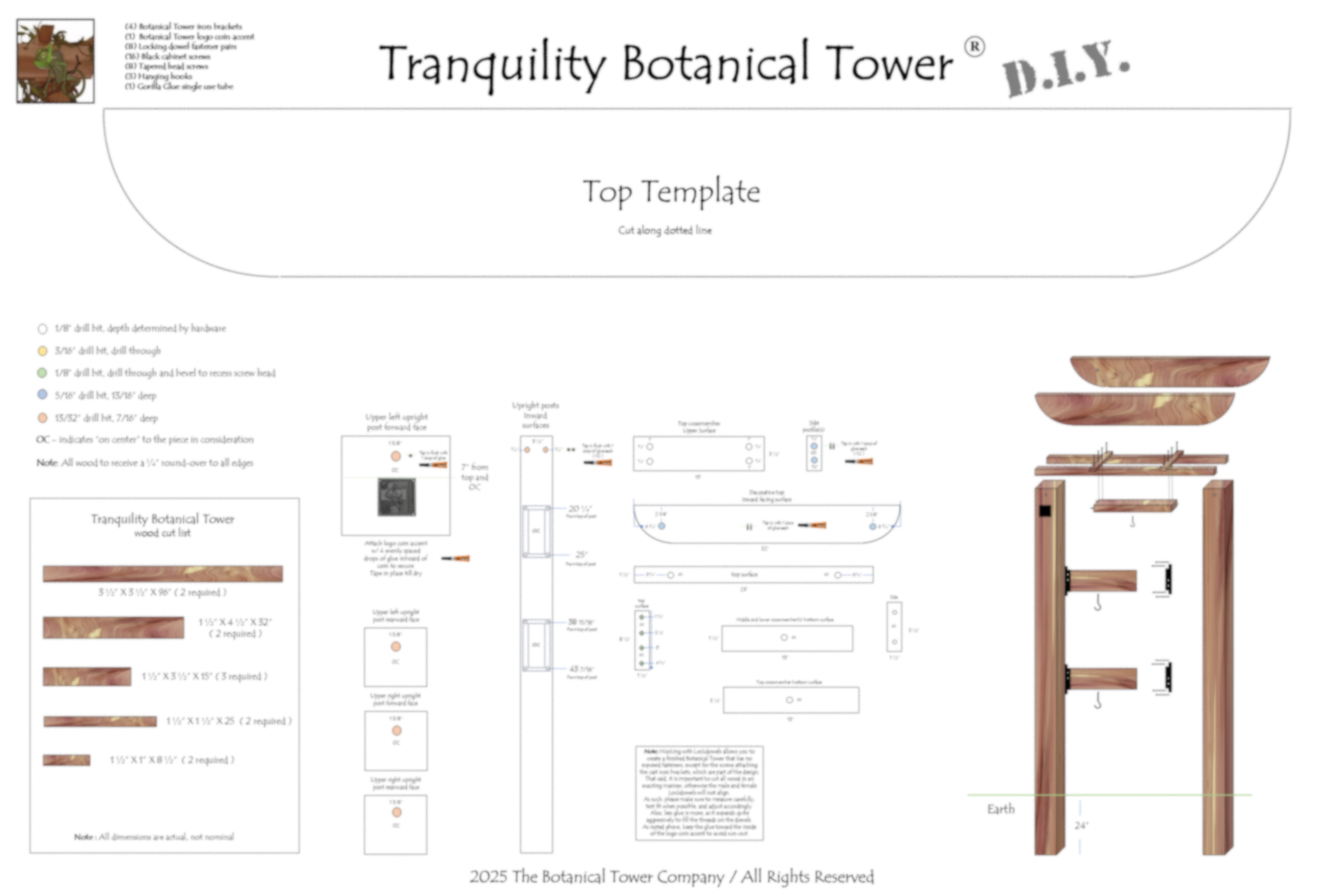 Tranquility Botanical Tower DIY Kit