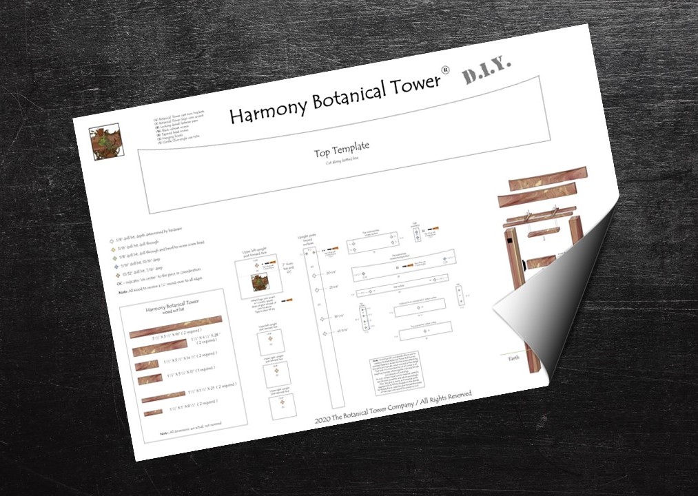 Harmony Botanical Tower DIY Blueprint