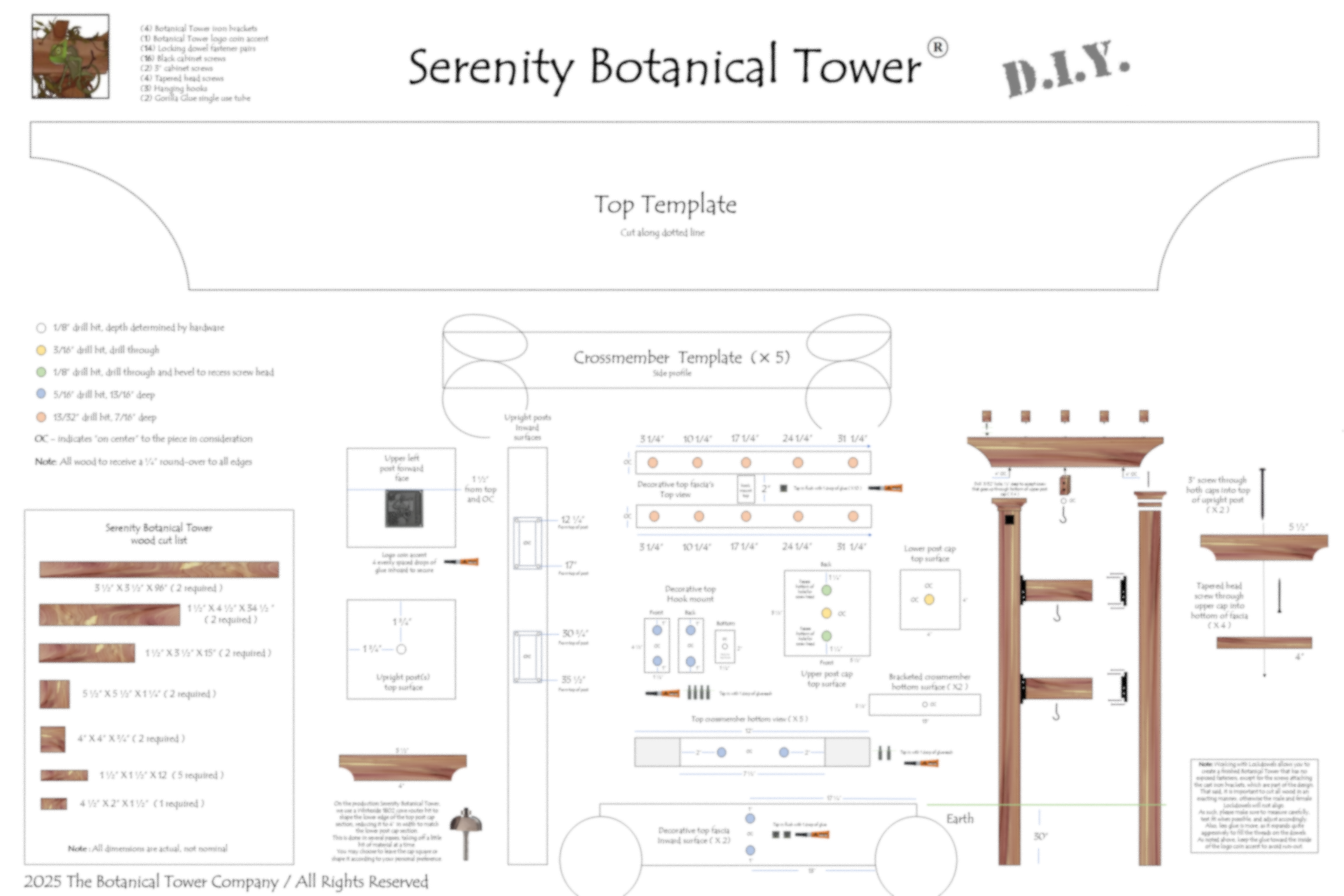 Serenity Botanical Tower DIY Kit