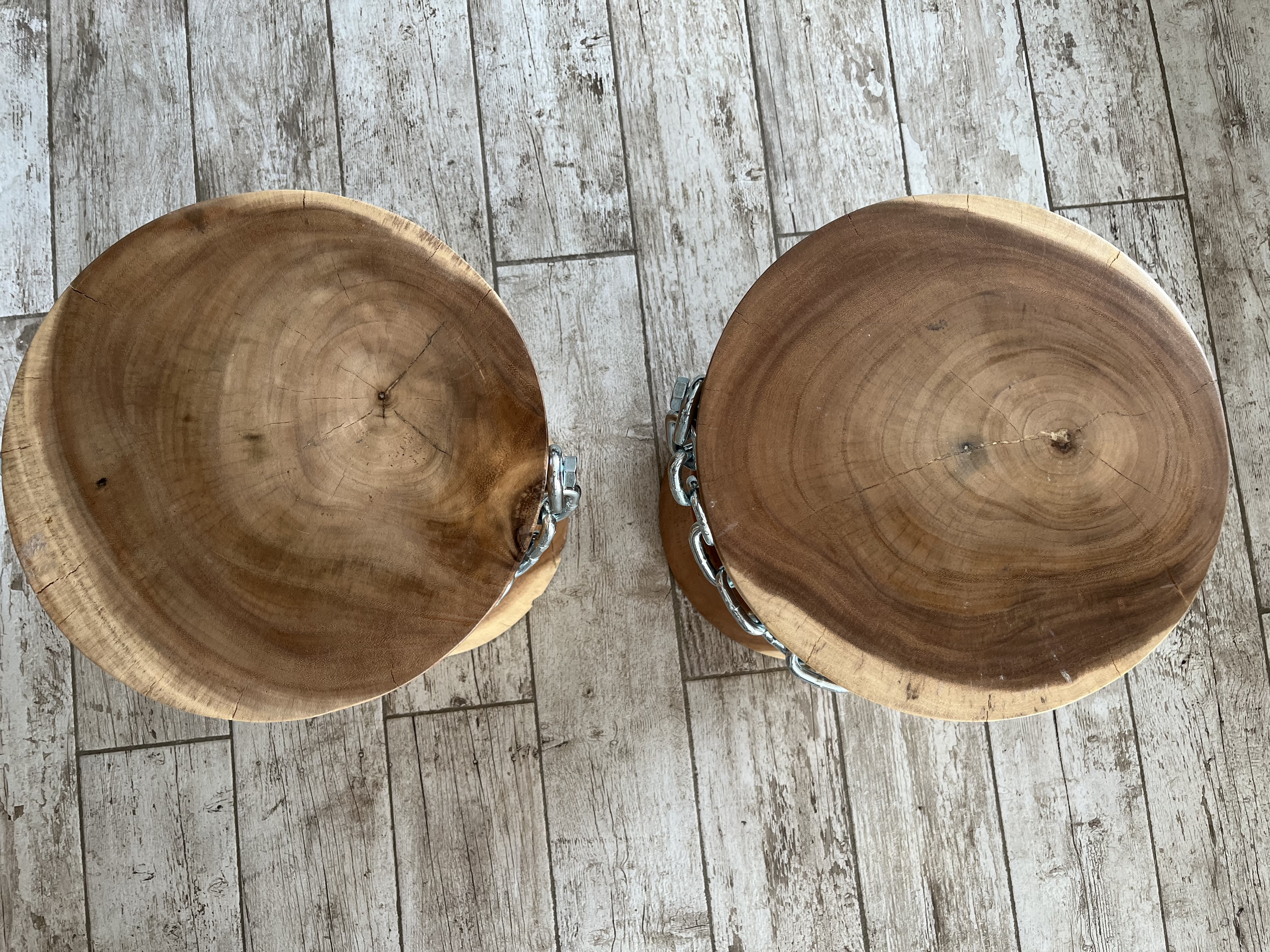 Lot de Deux Tabourets Rondinmaillon