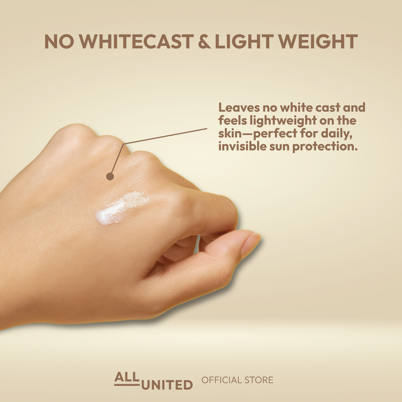 ALL UNITED Skin Break Free UV Protect Day Cream SPF 50 Broad Spectrum UVA/UVB for Sun Protection 30ml with Aurateq Microbiome Complex