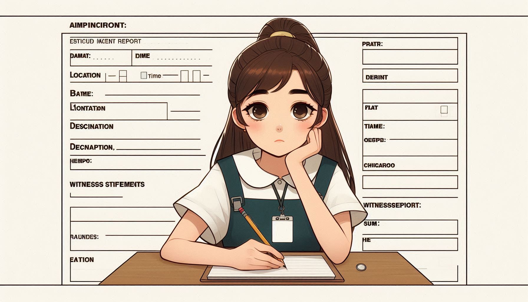 Student Incident Report Template
