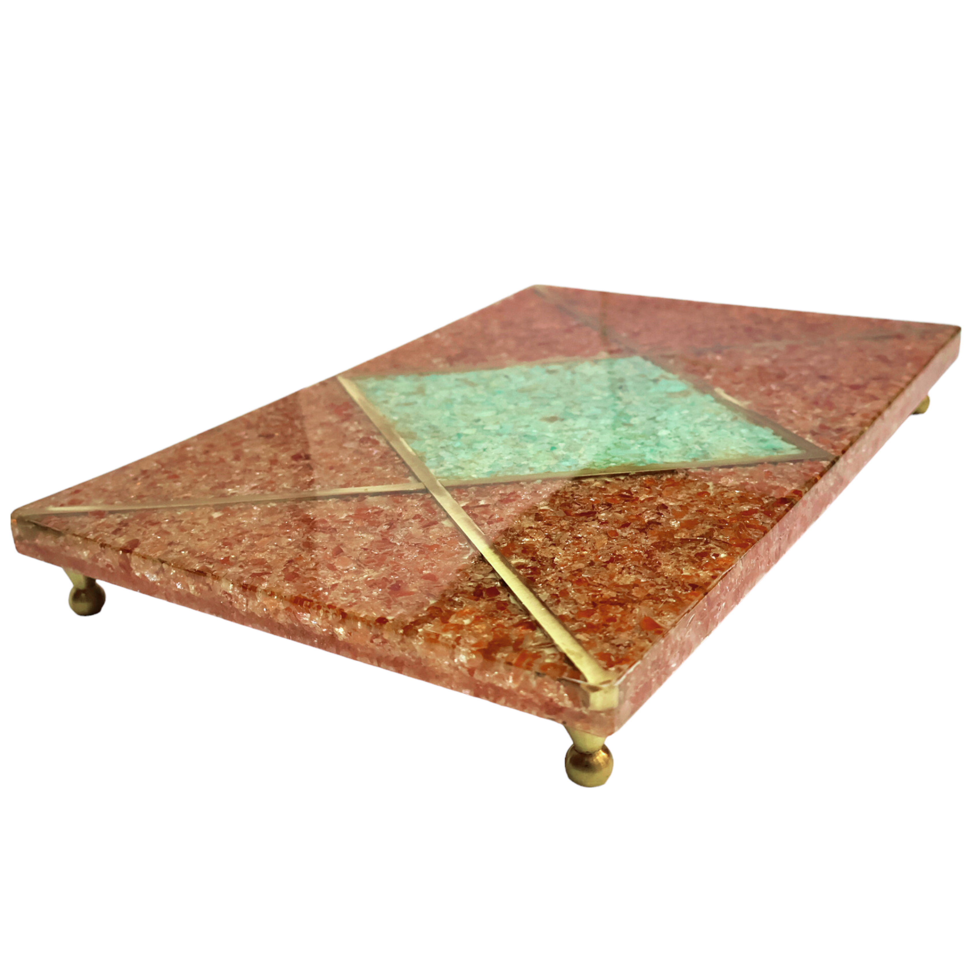 Garnet & Amazonite Platter